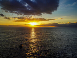 Fototapeta premium The wonderful sunset on Cozumel