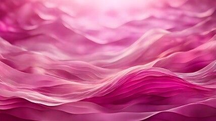Obraz premium Abstract Pink Magenta Fabric Waves in Soft Lighting Generative AI