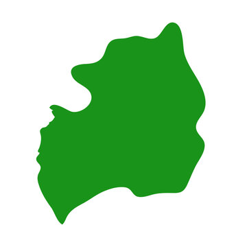 Bubanza map in green color