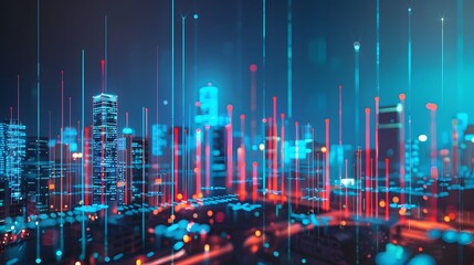 AI in Finance A futuristic financial district