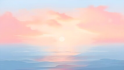 Obraz premium Abstract minimalist landscape background