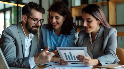 Group of People Viewing Laptop Screen