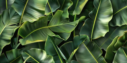 abstract green leaf texture, nature background, tropical leaf. AI generated illustration