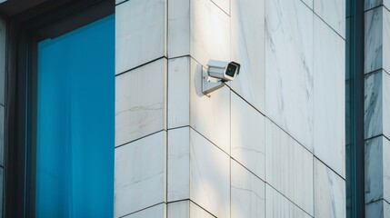 Security Camera Installed on Building