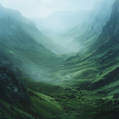 scenic view of the valley