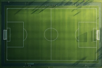 Obraz premium Football soccer field illustration