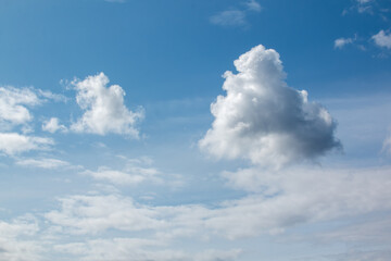 blue sky and clouds