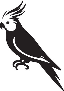 recommend clip art: cockatiel Silhouette Vector Illustration