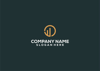 Initial Letter WO logo, OW initial logo company name