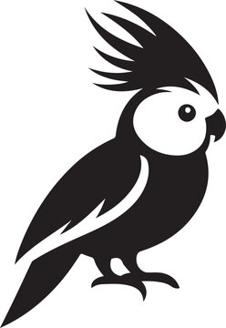 recommend clip art: cockatiel Silhouette Vector Illustration