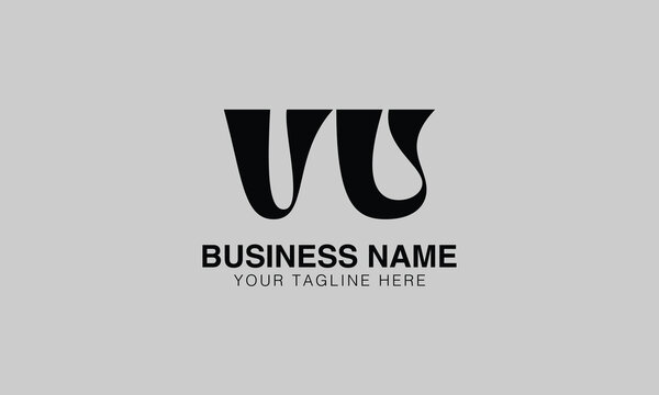VU V vu initial logo | initial based abstract modern minimal creative logo, vector template image. luxury logotype logo, real estate homie logo. typography logo. initials logo
