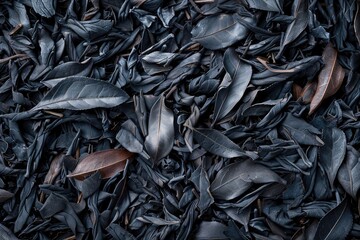 Dried Tea Leaves. Aromatic Asian Tea with Medicinal Properties and High Caffeine Content