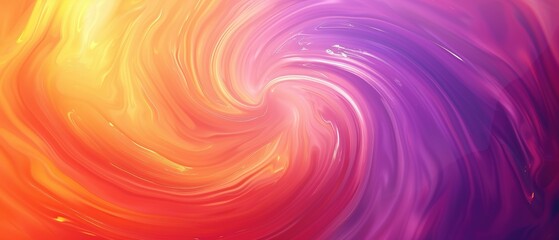 Abstract Orange and Purple Swirls, Evoking a Sense of Cosmic Energy and Unbounded Creativity