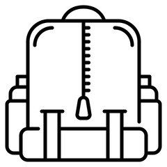backpack icon illustration
