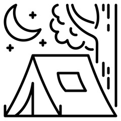 tent icon illustration