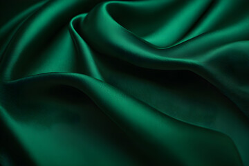 Obraz premium green texture fabric silk background