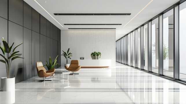 modern office loby, minimalist, --ar 16:9 Job ID: a2ccd01d-c187-48d5-b627-044d3f192600