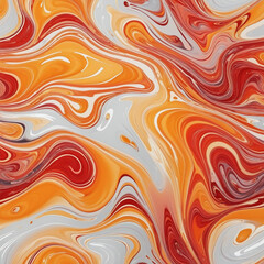 Abstract three-dimensional vector design with generative AI technology, featuring a fluid red and blue color palette on a white background with copy space for a modern and minimalist layout