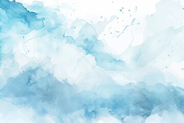 Obraz premium Abstract watercolor background. Watercolor blue background. Watercolor cloud texture.