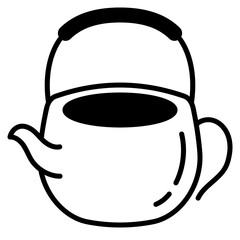 Obraz premium teapot icon illustration