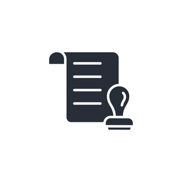recommend clip art: stamp document icon. vector.Editable stroke.linear style sign for use web design,logo.Symbol illustration.