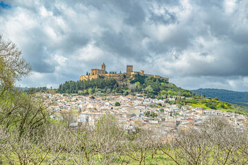 Castle on the hillside.