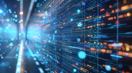 Modern abstract blue technology background