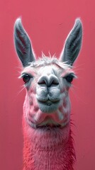 Obraz premium Llama Wallpaper for Home Decor Generative AI