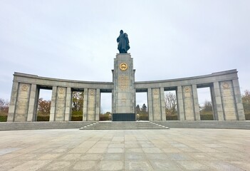 Soviet War Memorial located in the Grosser Tiergarten on 17 June Street, Berlin, Germany. 