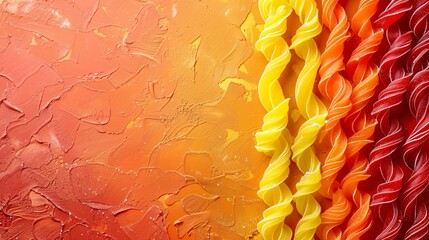 Assorted candies with copy space