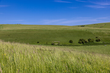 A rural Sussex landscape at Mount Caburn near Lewes