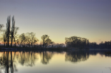 Morning Glow: Northern Havelland's Rivers Meet in Germany