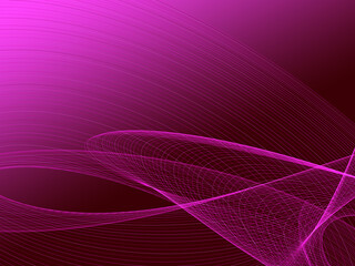 soft romantic pink curved lines on gradient background
