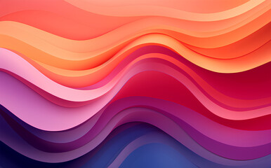 Colorful wavy gradient shape abstract background
