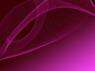 soft romantic pink curved lines on gradient background