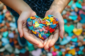 world kindness day celebration with volunteer activities and kindness campaigns. generative ai