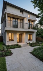 Fototapeta premium modern house in the park