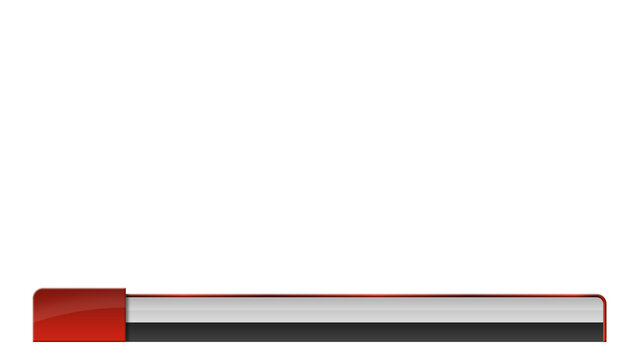 Modern lower third with space for logo placement and two lines of text
