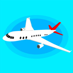 airplane flying over the clouds