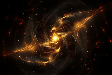 Obraz premium Starry Night: Illuminating the Depths of Space light, energy, fractal, space, design, 