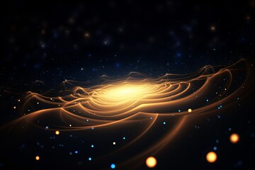 Starry Night: Illuminating the Depths of Space light, energy, fractal, space, design, 
