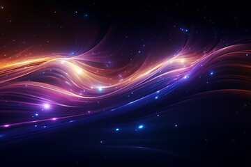 Obraz premium Starry Night: Illuminating the Depths of Space light, energy, fractal, space, design, 