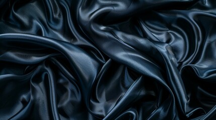 Obraz premium A blue fabric with a pattern of swirls and lines