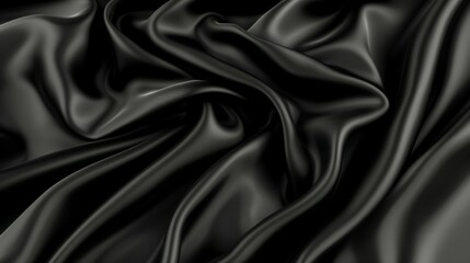 Obraz premium A black fabric with a shiny texture