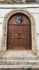 old wooden door