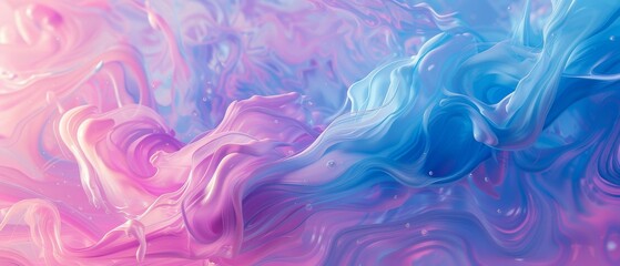 Obraz premium Vivid pastel aesthetic swirls backgrounds