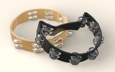 Obraz premium Two Tambourines