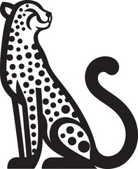 Cheetah Vector Art Illustration