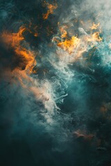 Fototapeta premium A close-up shot of a cloud of smoke in mid-air