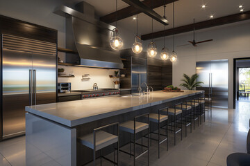 modern kitchen interior